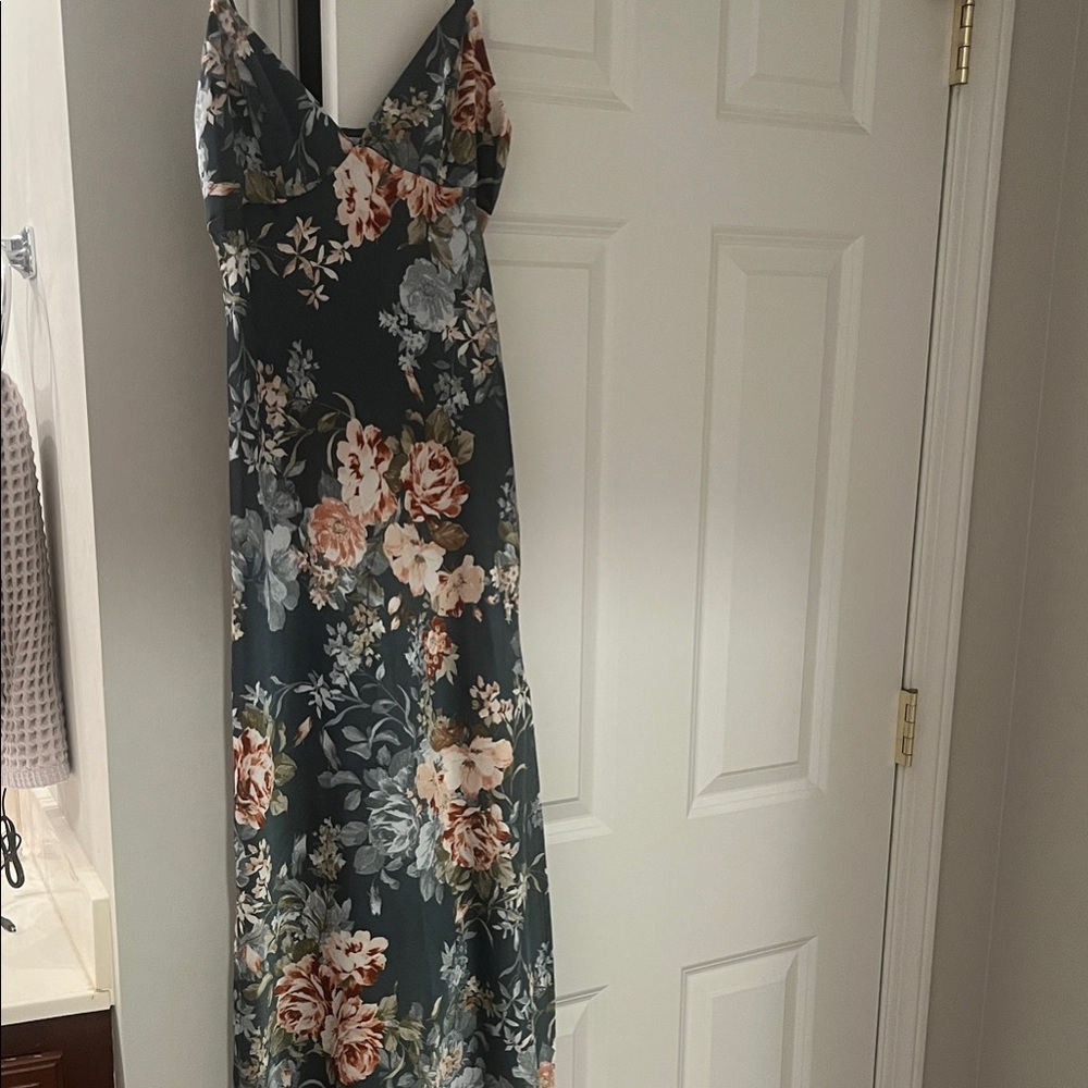 Green floral Hello Molly midi dress